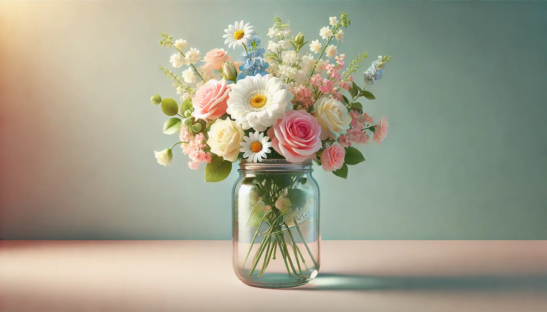 Happy Birthday Card Ideas: Flowers in Jar​