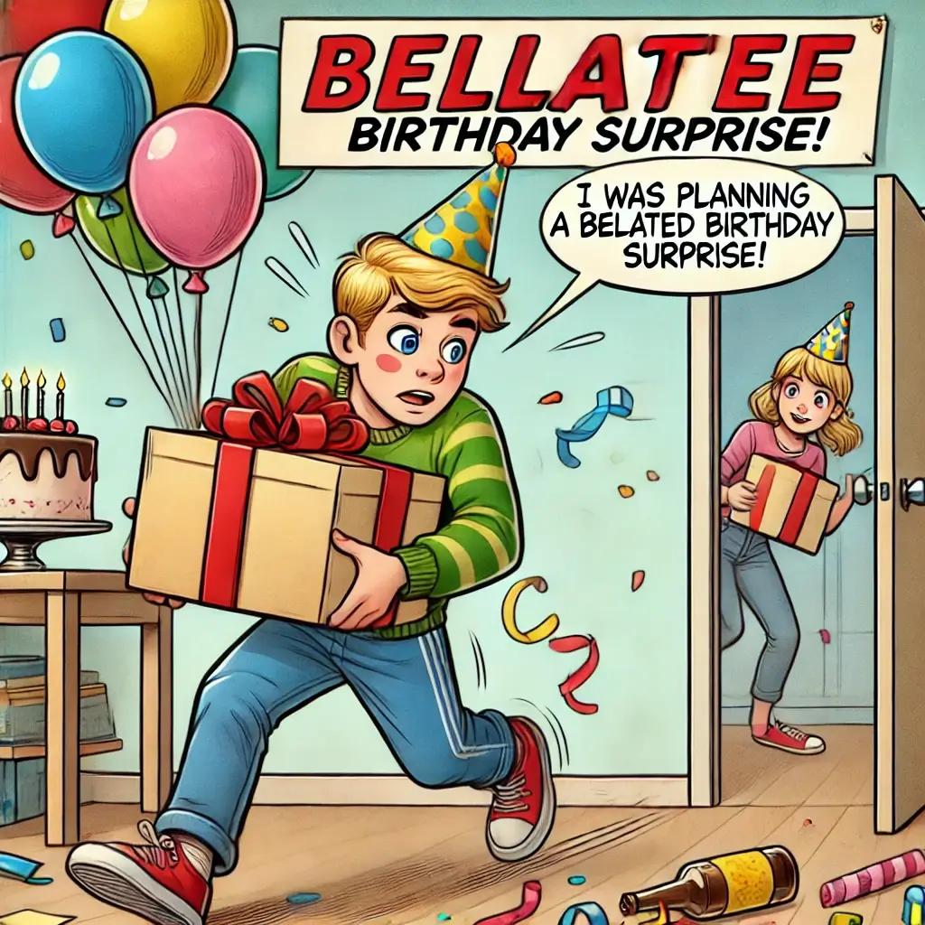planning a belated birthday surprise