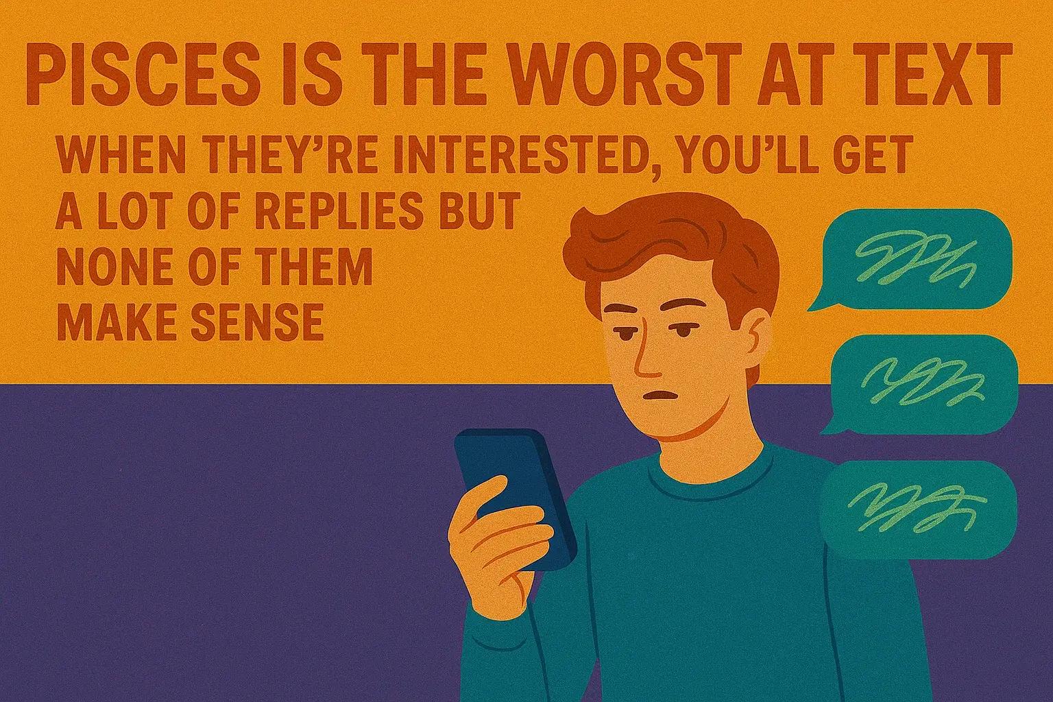 Pisces is the worst at text